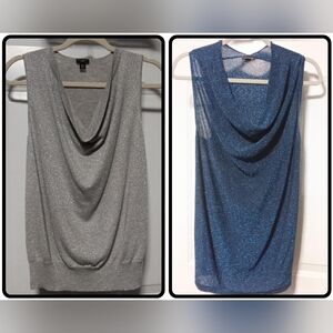Ann Taylor S/MP Pair Shimmer Blouses
